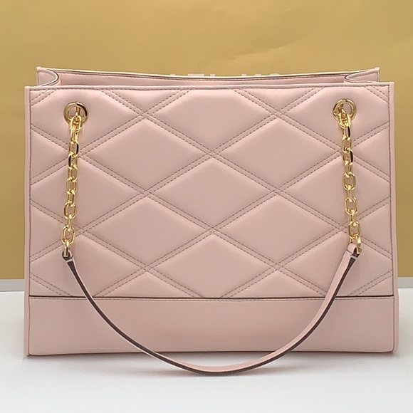 MICHAEL KORS SERENA LARGE EAST WEST CHAIN SHOULDER TOTE POWDER BLUSH COLOR - Picture 6 of 16